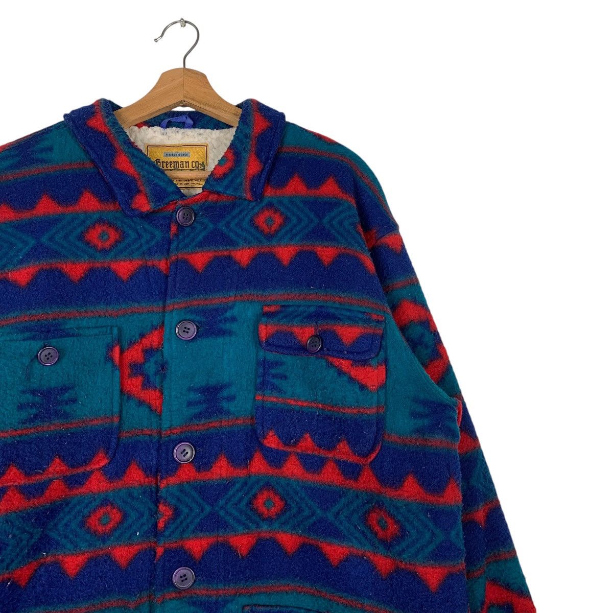 Japanese Brand Greeman Native Aztech Nice Design Multicolor Jacket Size US L / EU 52-54 / 3 - 5 Thumbnail