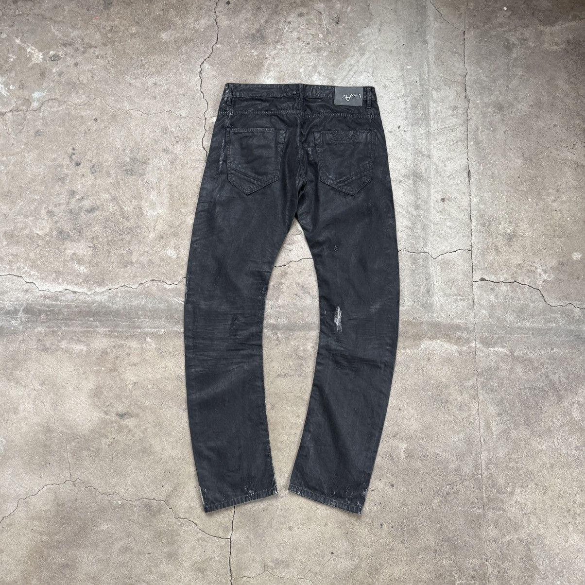 Le Grande Bleu (L.G.B.) Bray Steve Alan Opium Waxed Staked Pants Slim FIt Size US 34 / EU 50 - 2 Thumbnail