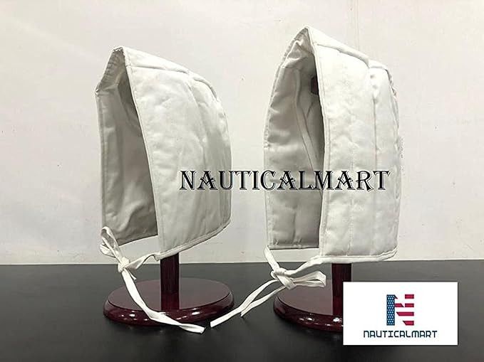 Other NauticalMart Cotton Padded Coif Arming Cap White Size ONE SIZE - 2 Thumbnail