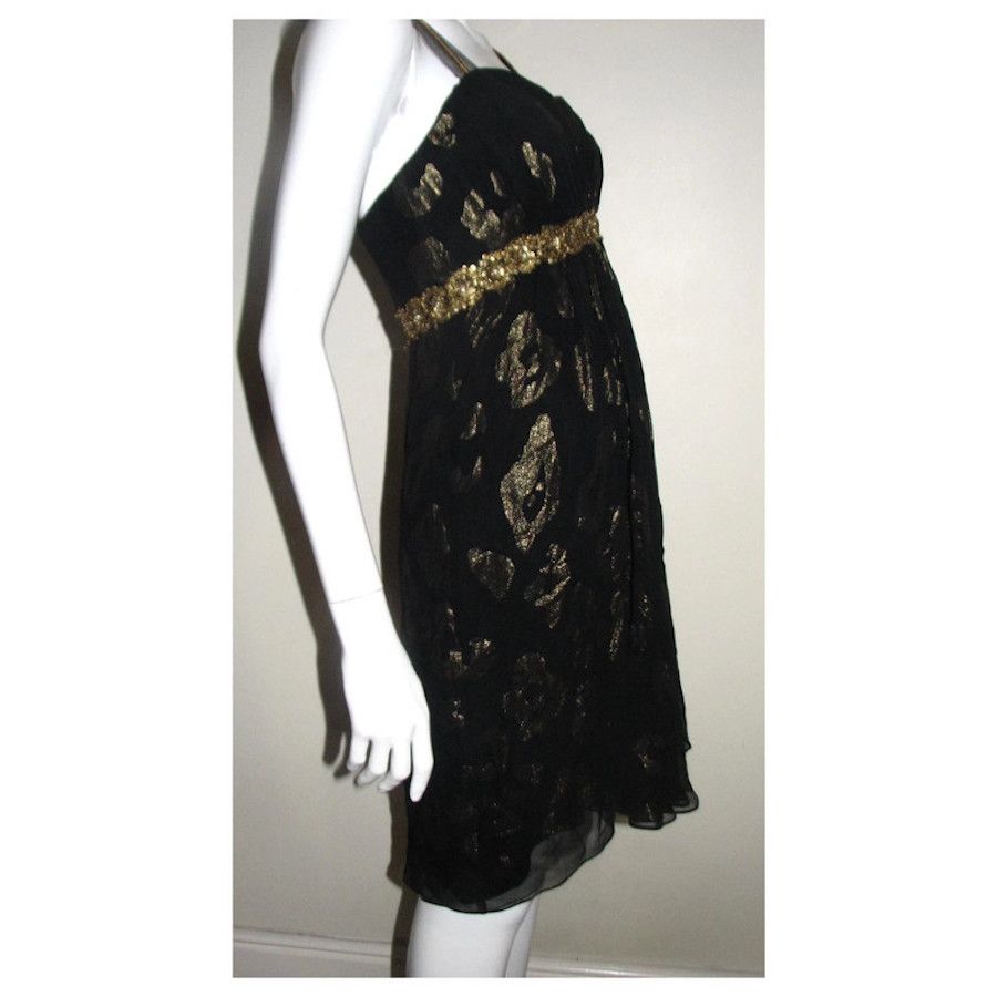 Marchesa Marchesa notte black and gold dress Size M / US 6-8 / IT 42-44 - 9 Thumbnail