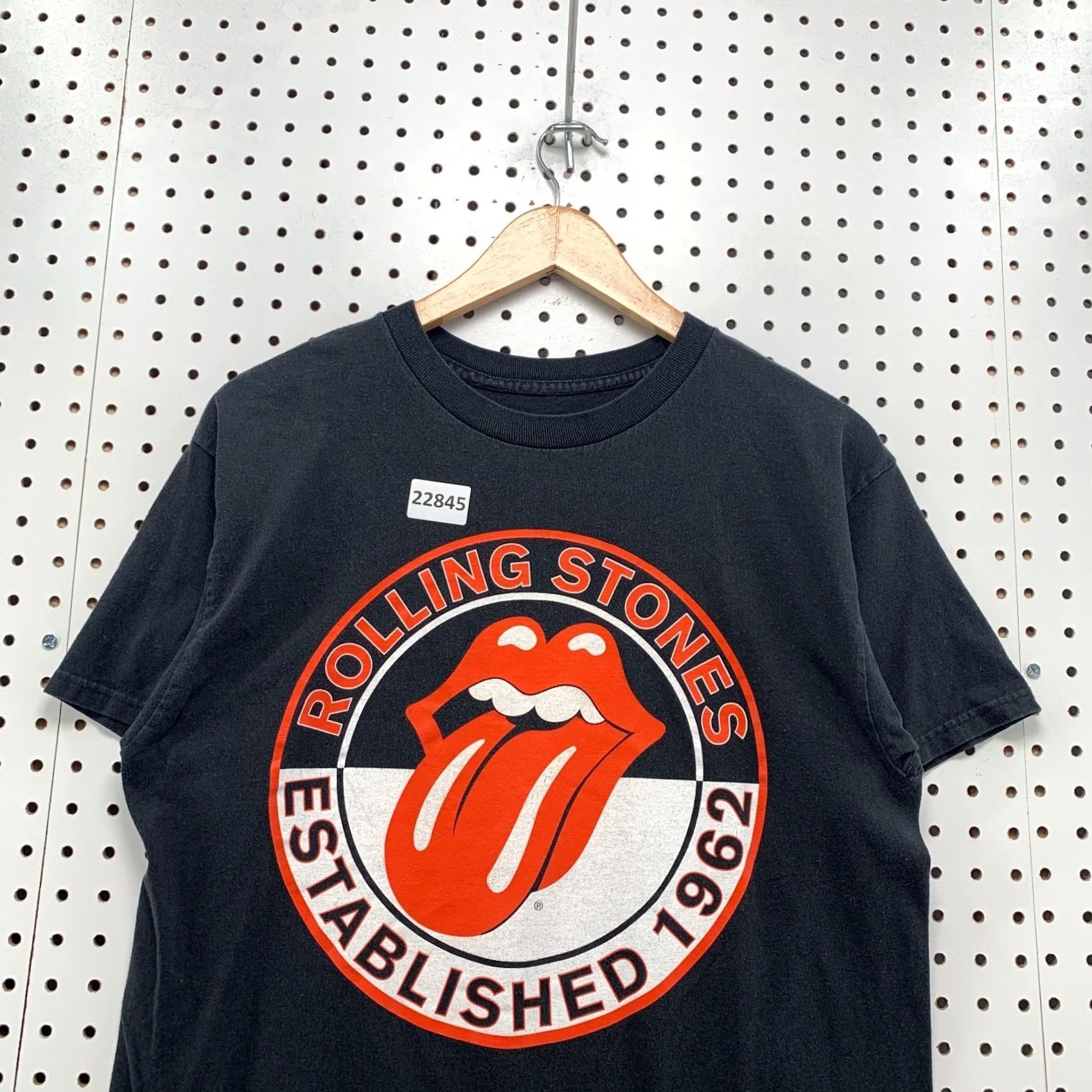 Vintage Rolling Stones Shirt Red Black Tongue Lips Music Band Adult Medium Mens Size US M / EU 48-50 / 2 - 5 Thumbnail