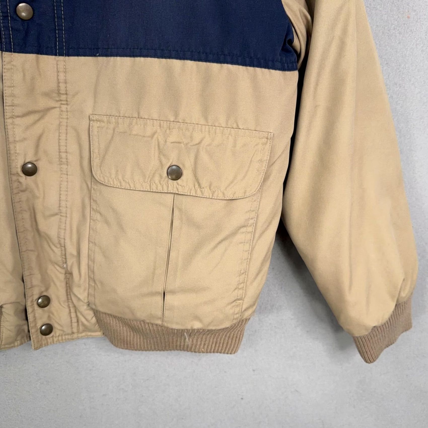 Vintage VINTAGE Anthony Foxx Jacket Mens Medium Beige Down Bomber Striped Puffer Coat Size US M / EU 48-50 / 2 - 3 Thumbnail