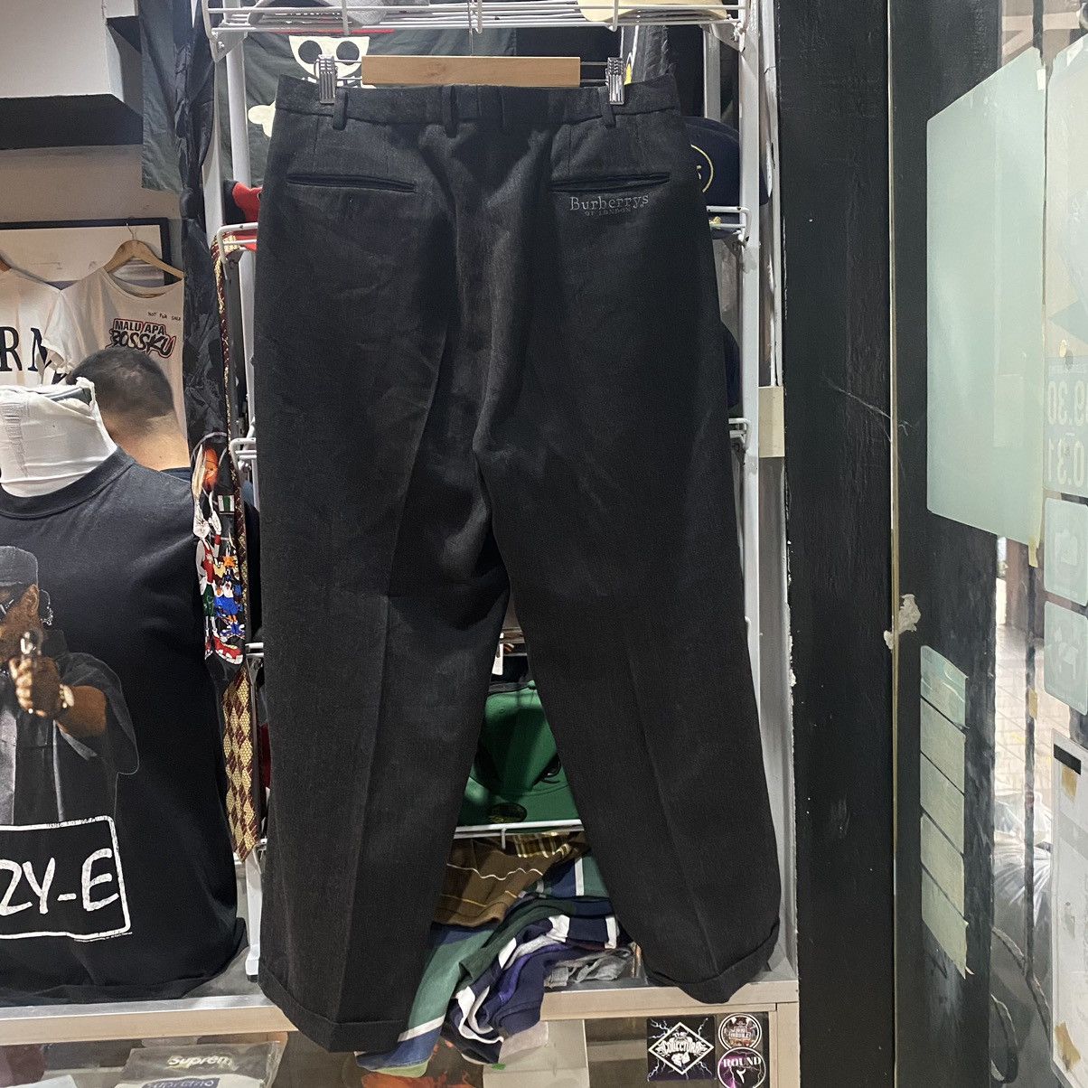 Burberry × Burberry Prorsum 💥Vintage Burberrys Of London Black Trouser Pants Like New Size US 36 / EU 52 - 1 Thumbnail