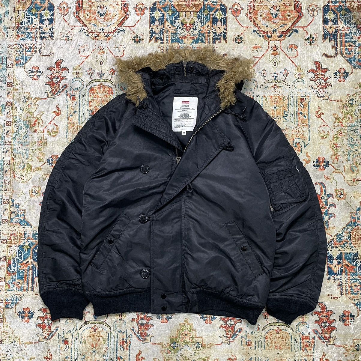 SUPREME 18aw Wool N-2B Jacket M Military × Supreme × Vintage