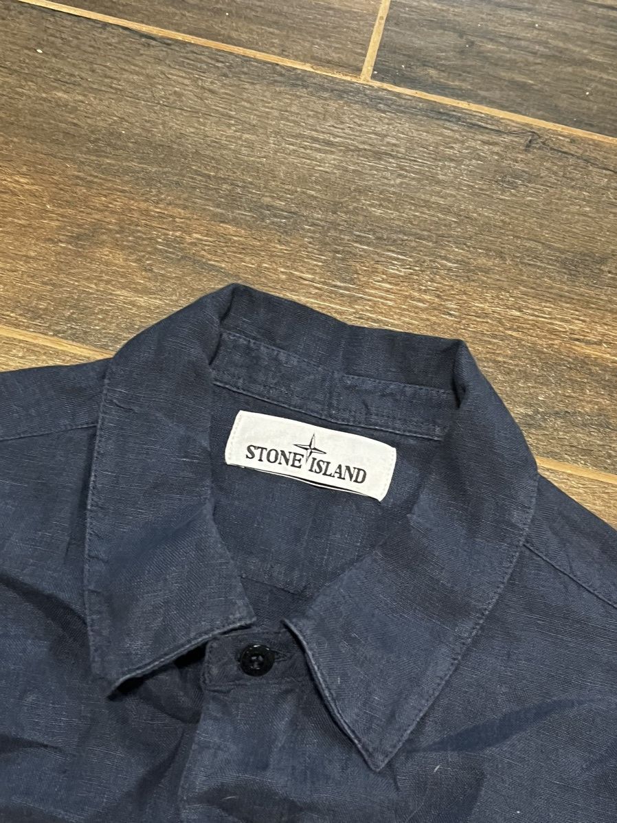 Stone Island × Vintage Stone Island embroidered logo shirt Size US L / EU 52-54 / 3 - 3 Thumbnail