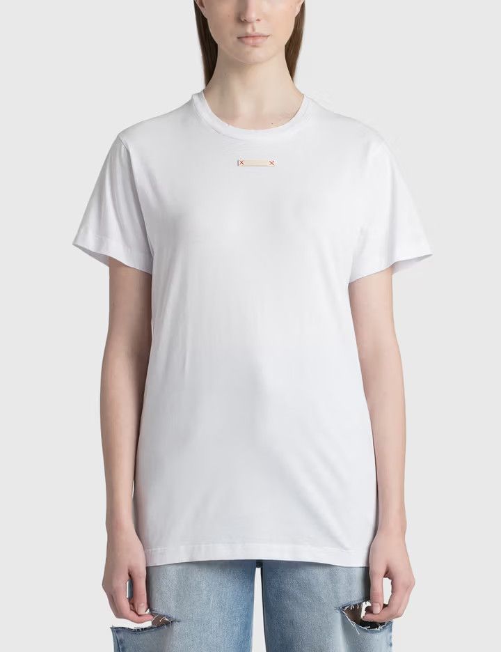 Maison Margiela o1y0625 Crewneck T-Shirt in White Size L / US 10 / IT 46 - 1 Thumbnail