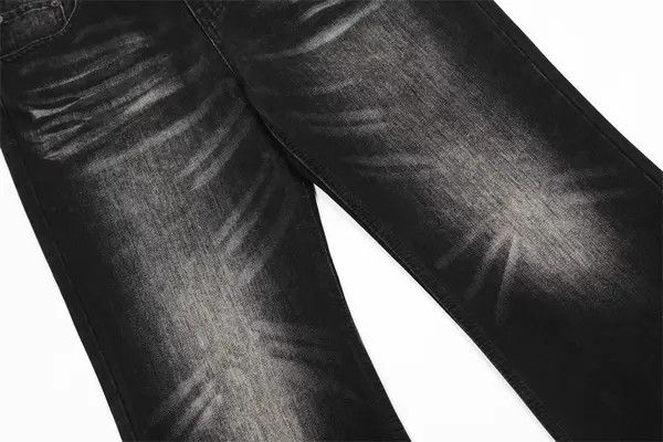 VIBE Men's hippie back pocket ripped washed flared jeans Size US 34 / EU 50 - 5 Thumbnail