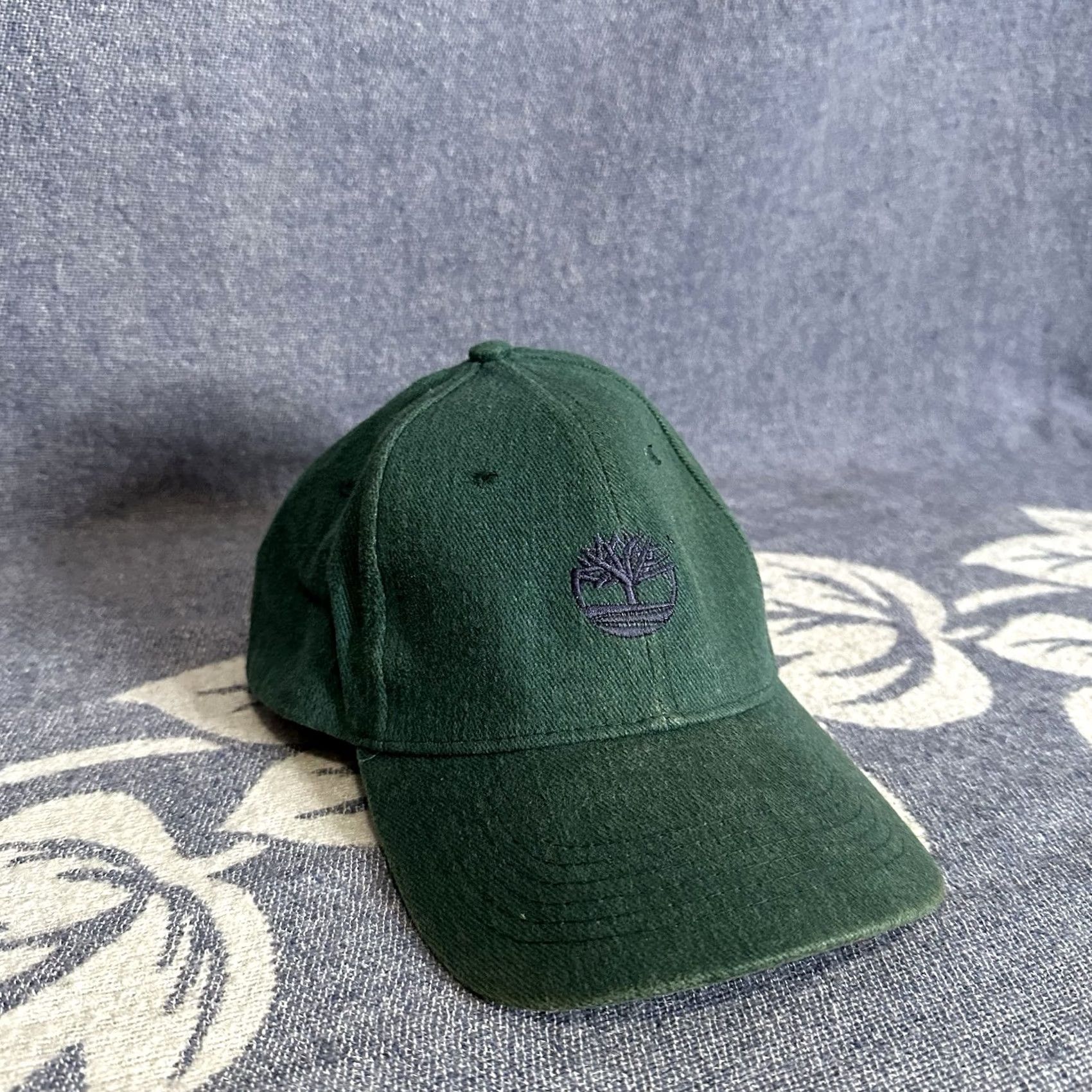 Timberland VINTAGE Timberland Logo 6 Panel Snapback Hat Green Adult One Size Adjustable Cotton Size ONE SIZE - 2 Thumbnail