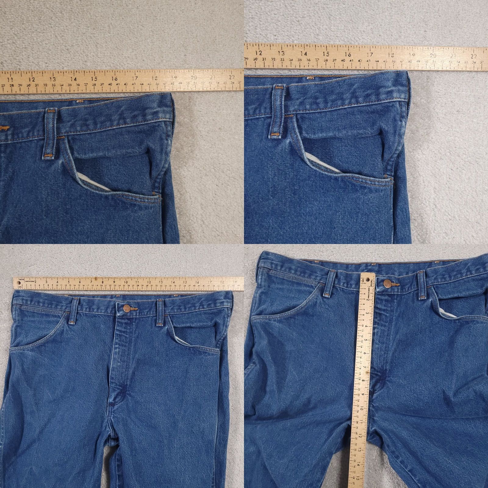 Wrangler VINTAGE Wrangler Jeans 13MWZ Original Fit Cowboy Cut Workwear 38x31 Mens Size US 38 / EU 54 - 8 Thumbnail