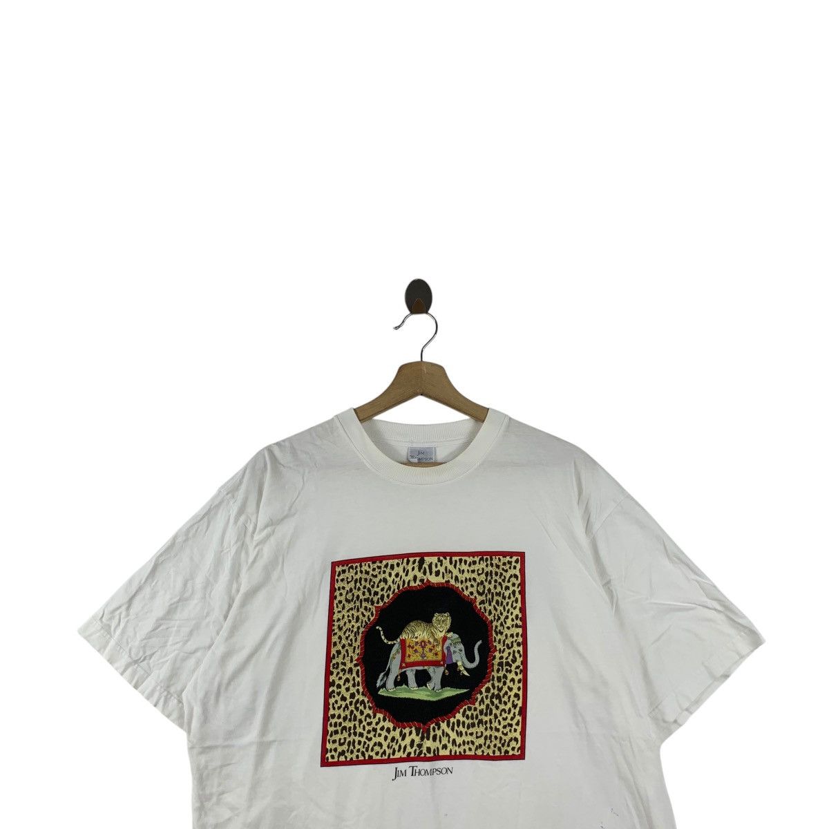Jim Thompson Vintage JIM THOMSON THAILAND Silk Elephant Tiger Tee Size L / US 10 / IT 46 - 2 Thumbnail
