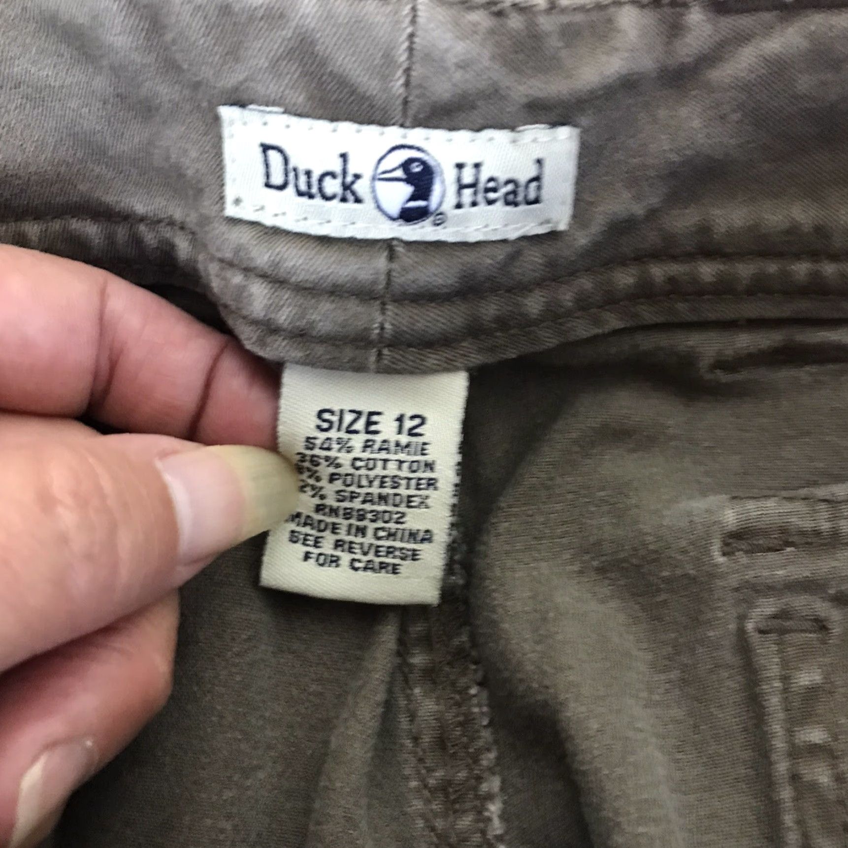 Vintage VINTAGE Duckhead Cargo Pants Women's Size 12 Brown Khaki Flat Front Low-Rise Straight Leg Summer Casual Size ONE SIZE - 3 Thumbnail