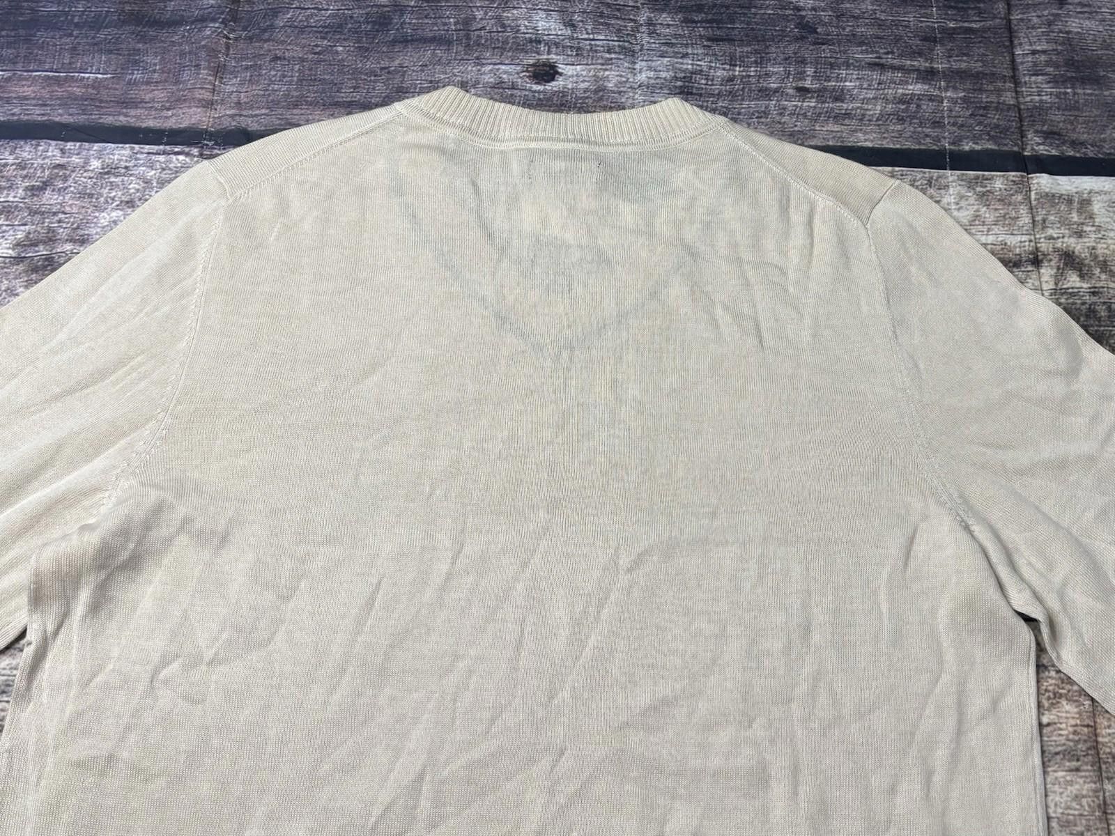 Alfani Alfani Sweater Mens Large Merino Wool Blend Beige V-Neck NEW Size US L / EU 52-54 / 3 - 6 Thumbnail