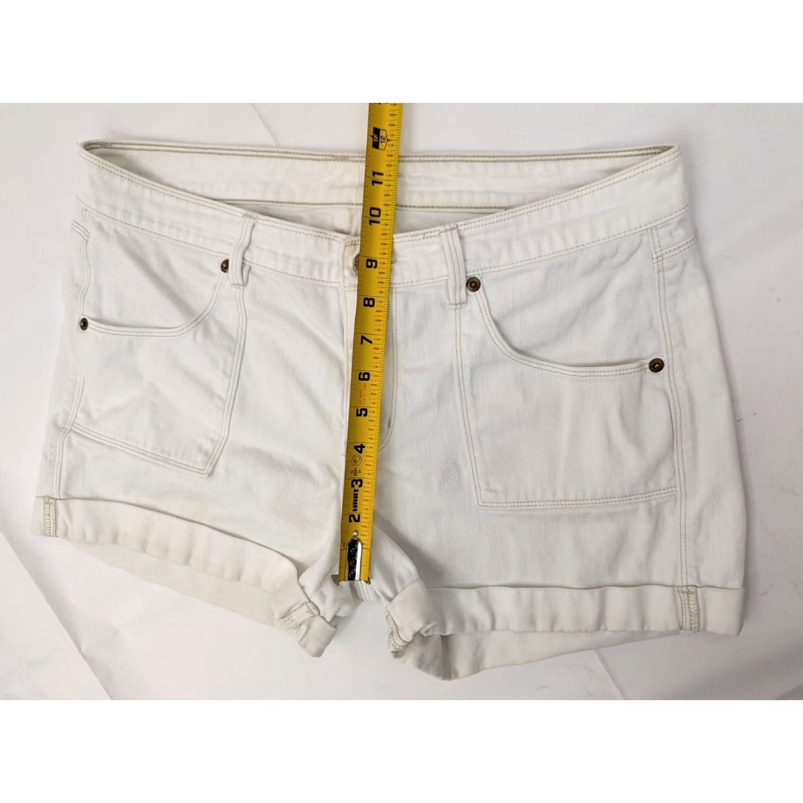 Polo Ralph Lauren Polo Jeans Ralph Lauren REBECCA Denim Jean Shorts Women 10 White Cotton Elastane 3 Inseam 32x3 Vintage No Size 32" / US 10 / IT 46 - 7 Thumbnail