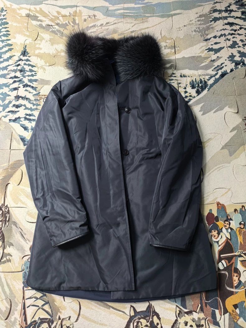 Loro Piana Loro Piana Double-Sided Silk Fur Coat- Size US L / EU 52-54 / 3 - 4 Thumbnail