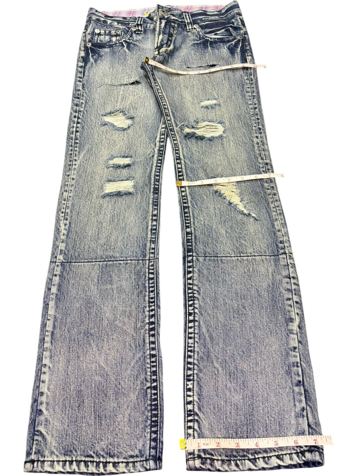 Ksubi Vintage Japanese Brand Bleached Wash Distressed Jeans Size 30" / US 8 / IT 44 - 8 Thumbnail