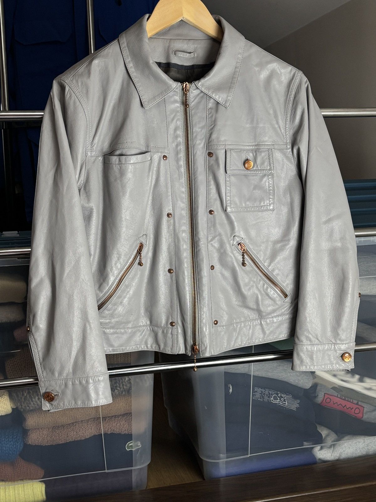 Alexander McQueen Alexander McQueen Goat Leather Jacket Size XL / US 12-14 / IT 48-50 - 2 Thumbnail
