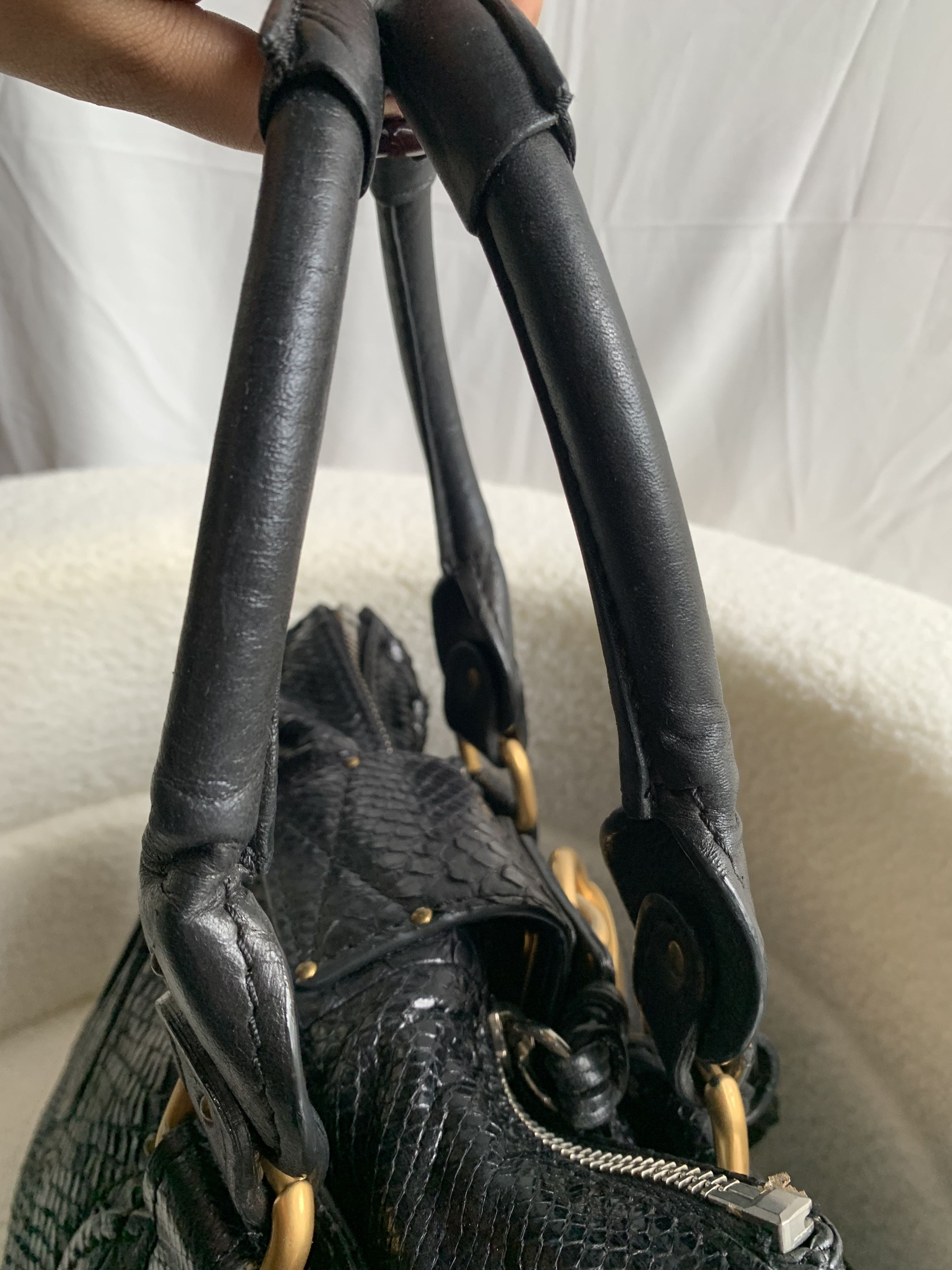 Chloe Authentic Chloe Python Paddington Leather handbag Size ONE SIZE - 6 Thumbnail