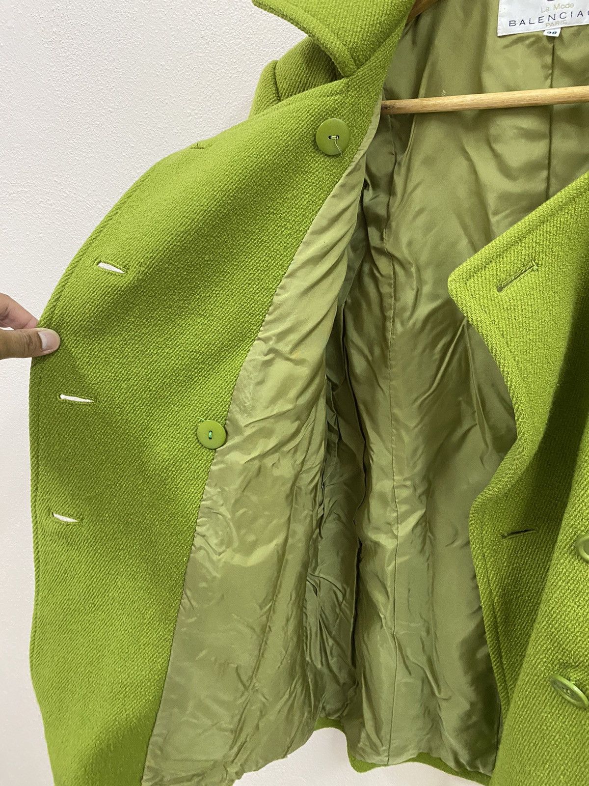 Balenciaga Balenciga Jacket Green Double Button Size XS / US 0-2 / IT 36-38 - 8 Thumbnail