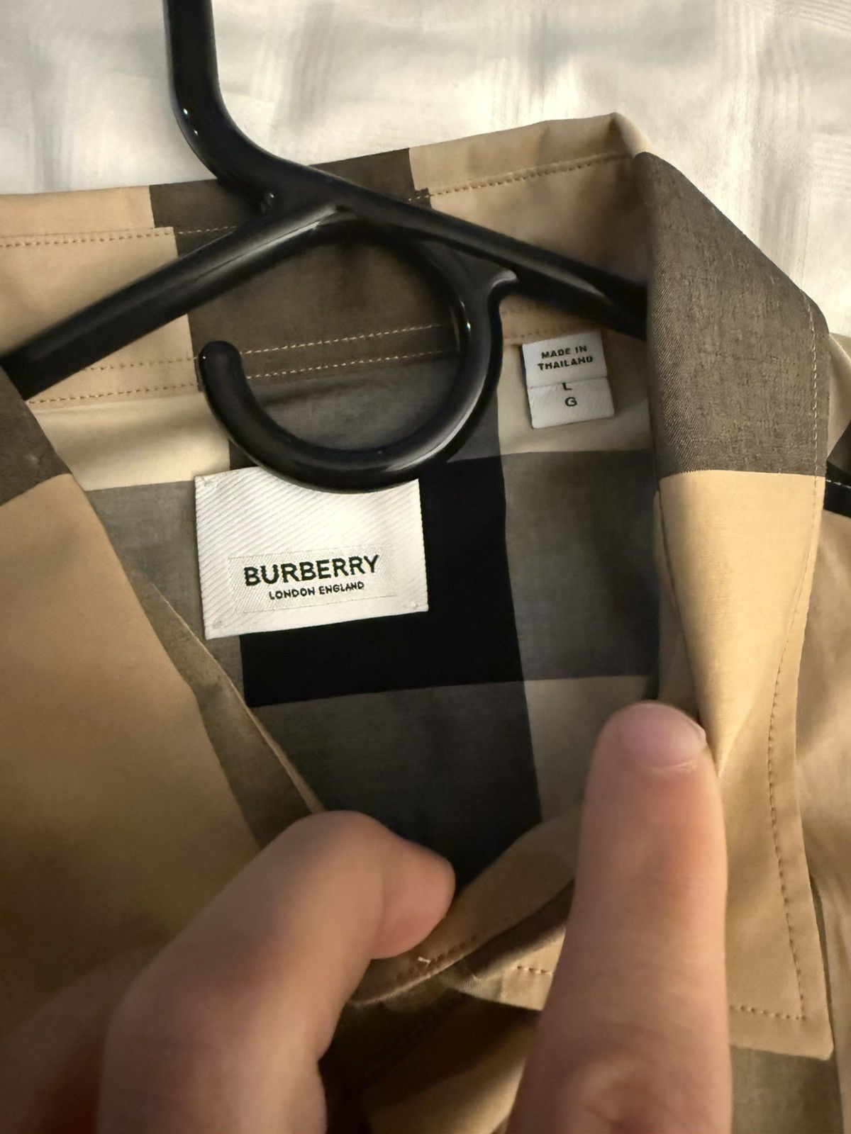 Burberry Burberry slim fit check cotton shirt Size US L / EU 52-54 / 3 - 6 Thumbnail