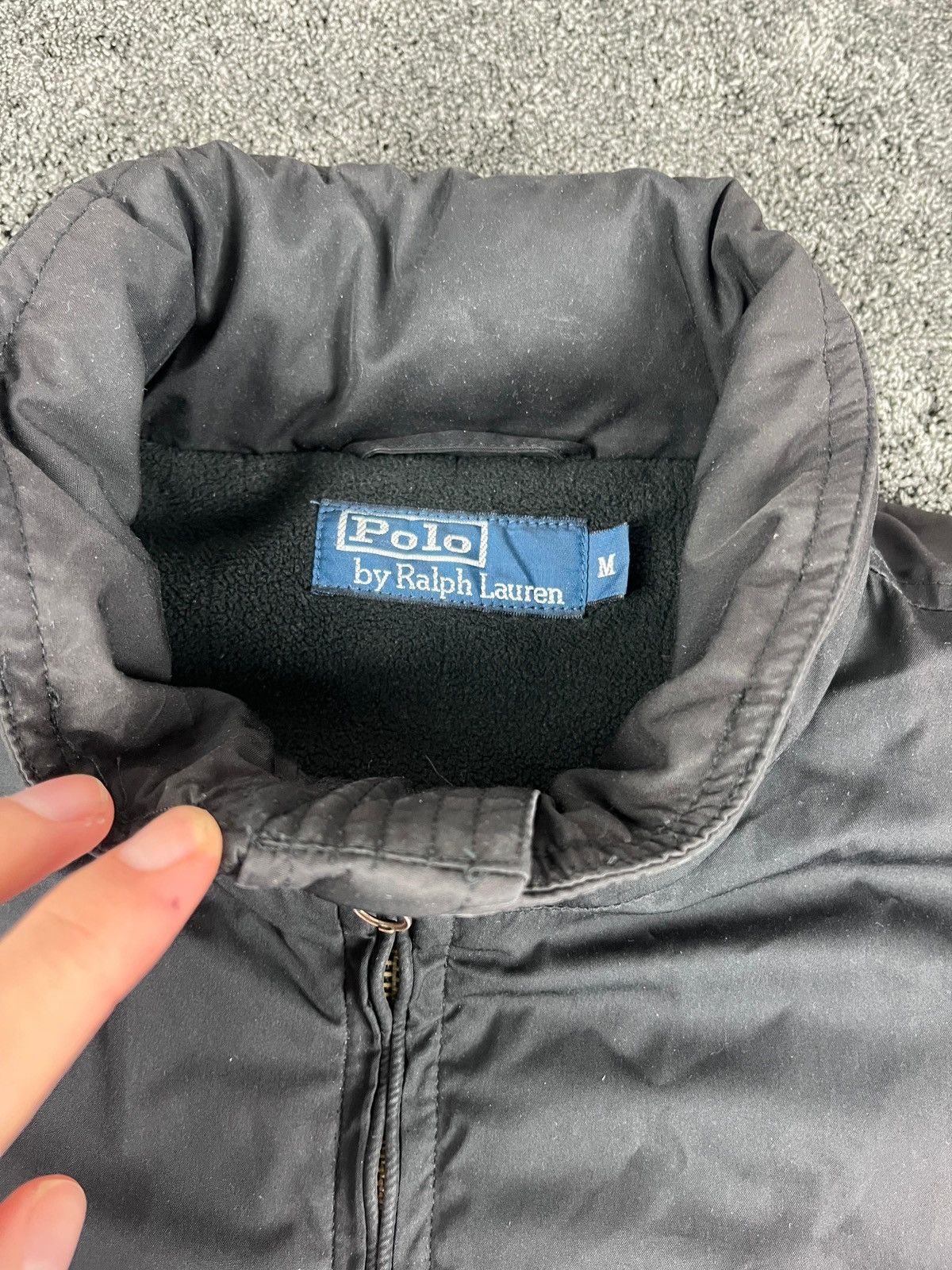 Ralph Lauren polo ralph lauren zip up jacket black w fleece - size m Size US M / EU 48-50 / 2 - 4 Thumbnail