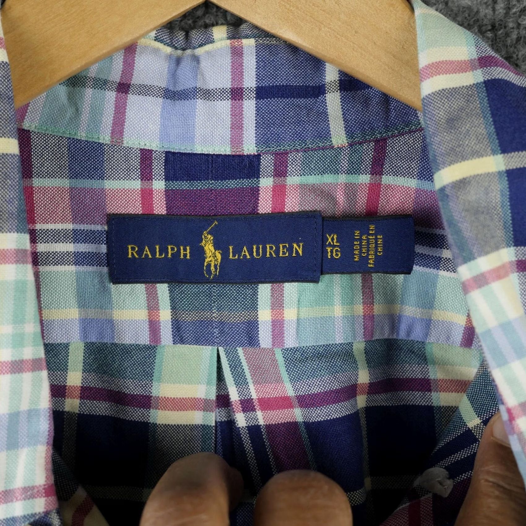 Ralph Lauren Ralph Lauren Shirt Mens XL Blue Multicolor Plaid Button Down Long Sleeve Pony Size US XL / EU 56 / 4 - 3 Thumbnail