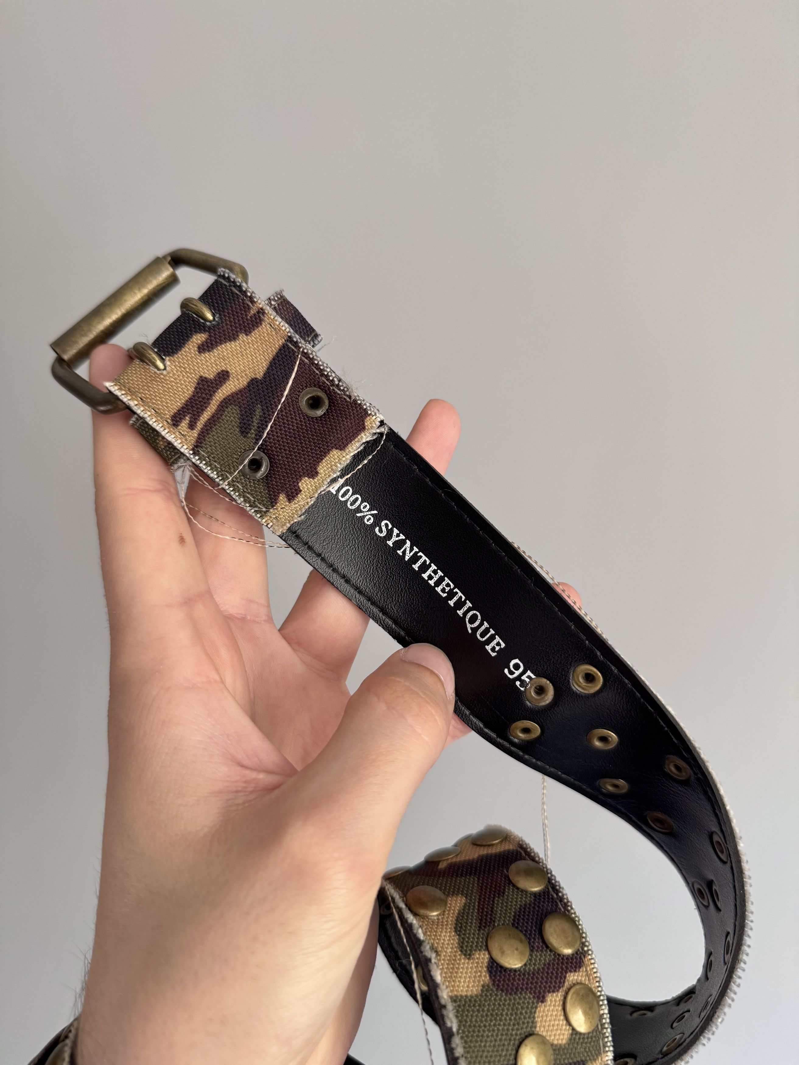 Japanese Brand Vintage Avant-Garde Y2K Distressed Japanese Style Camo belt Size ONE SIZE - 7 Thumbnail
