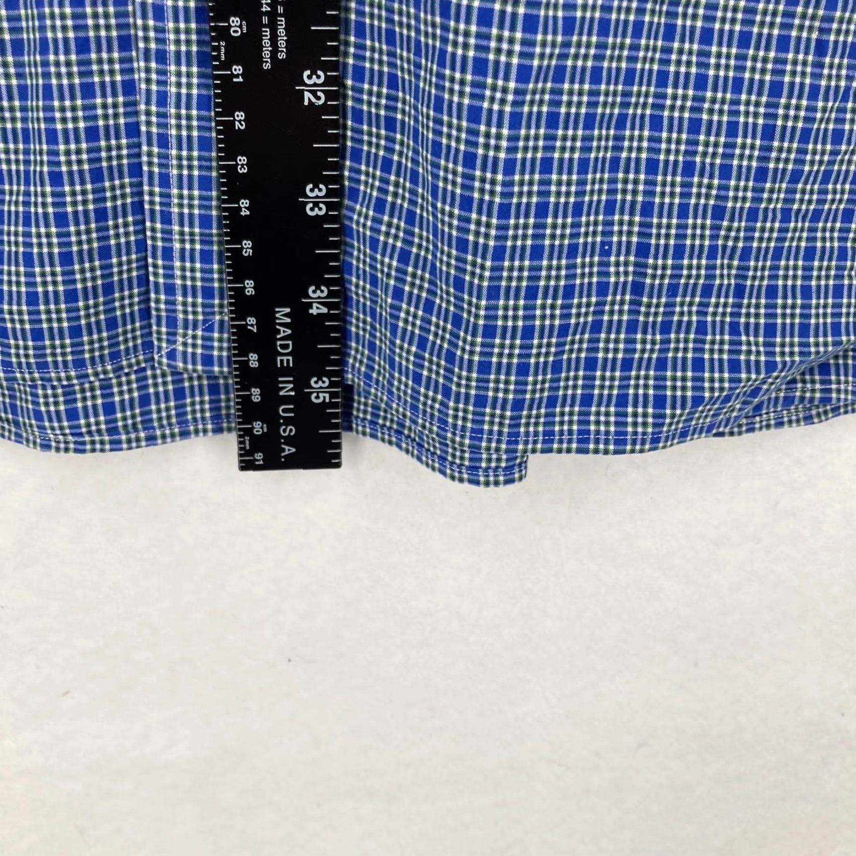 Ralph Lauren Polo Ralph Lauren Shirt Mens 4XB Blue Plaid Classic Fit Long Sleeve Big & Tall Size US XXL / EU 58 / 5 - 6 Thumbnail
