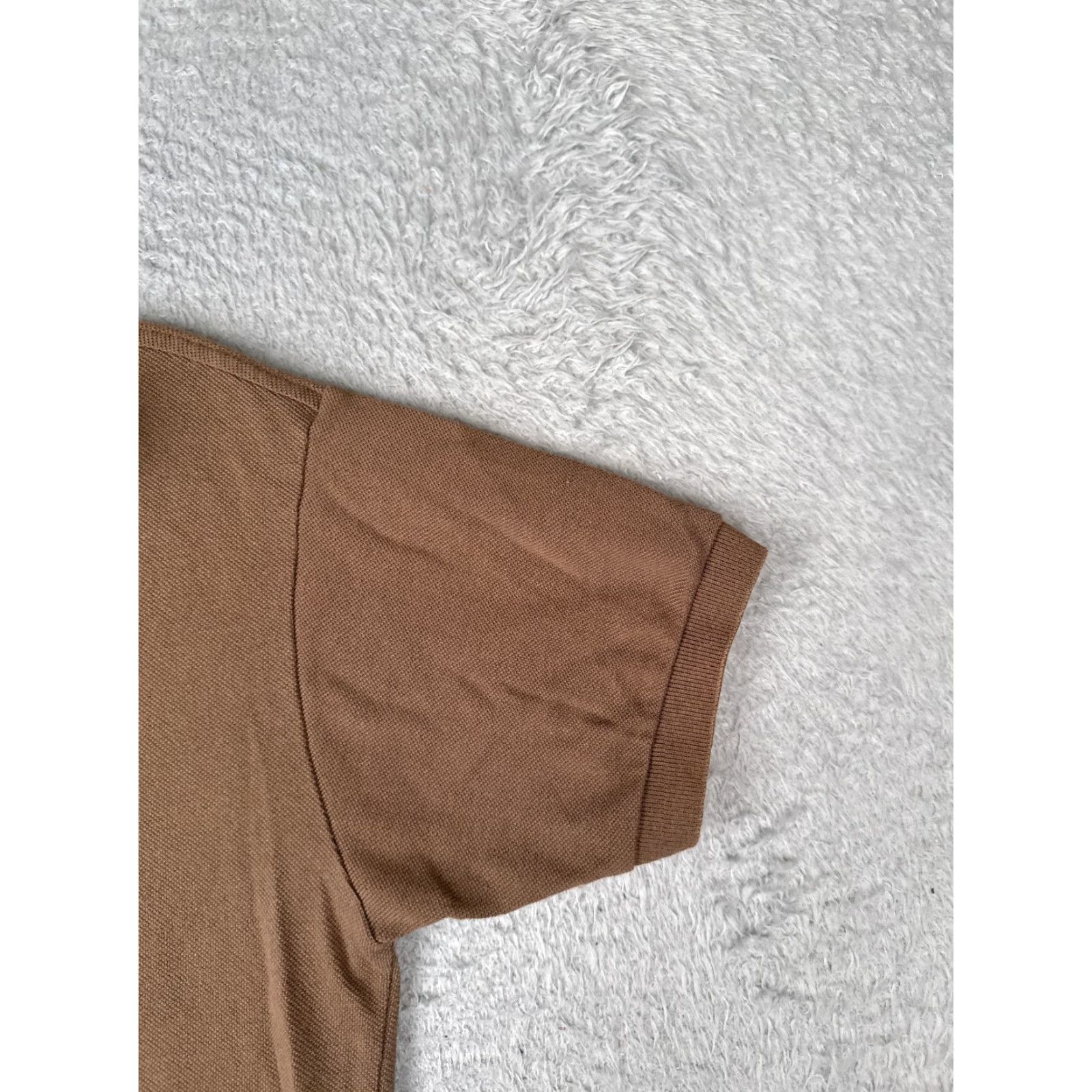 Lacoste VINTAGE Lacoste Polo Shirt Women 2 Brown Short Sleeve Slim Cotton Blend JerseyREAD Size XS / US 0-2 / IT 36-38 - 2 Thumbnail