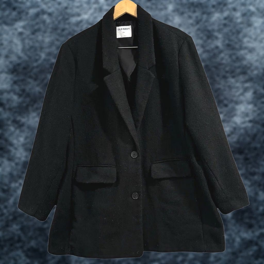 Old Navy Old Navy Oversized Blazer Women XXL Black Classic Preppy Old Money Size XXL / US 16-18 / IT 52-54 - 1 Thumbnail