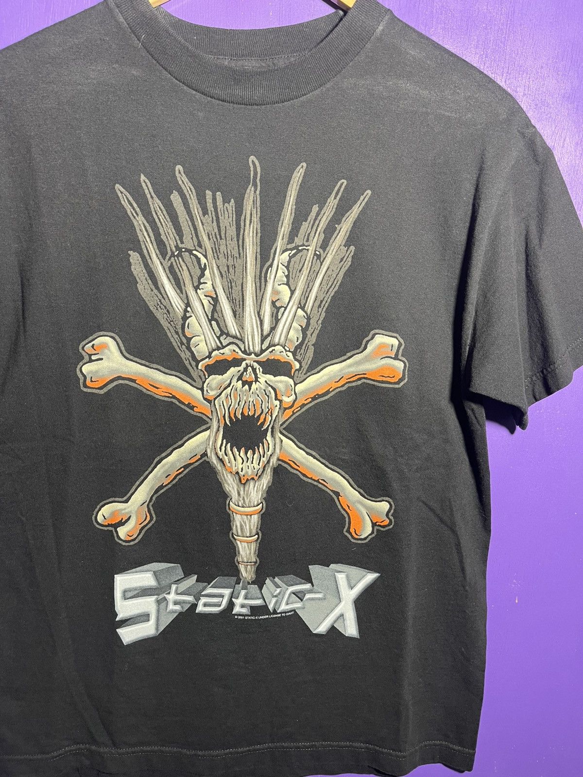 Band Tees × Vintage Vintage 2001 Static-X automatic destruction tour tee Size US M / EU 48-50 / 2 - 3 Thumbnail