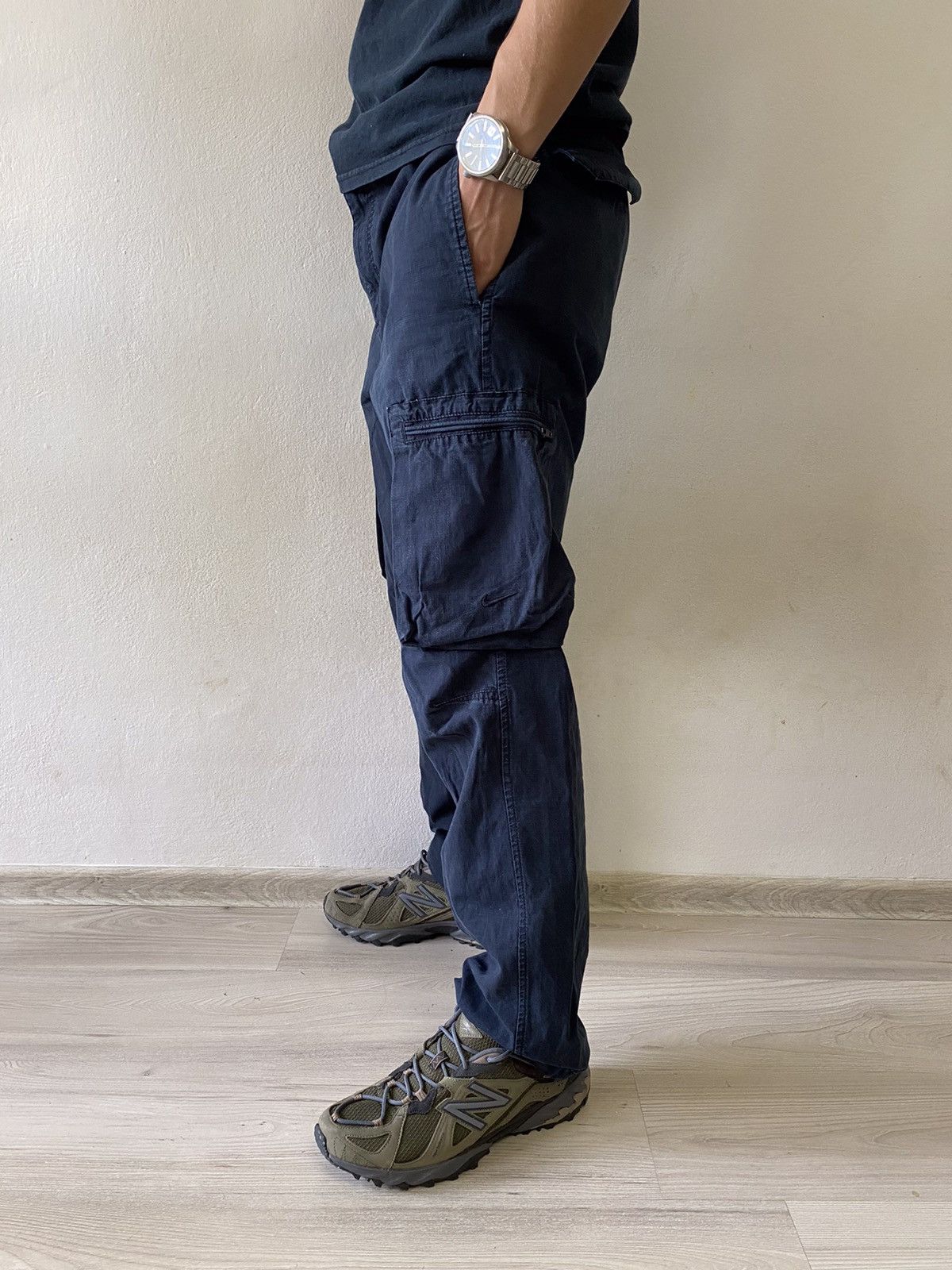 Nike × Vintage Vintage Nike ACG Cargo Pants Nylon Drill Faded Avantgarde Size US 32 / EU 48 - 2 Thumbnail