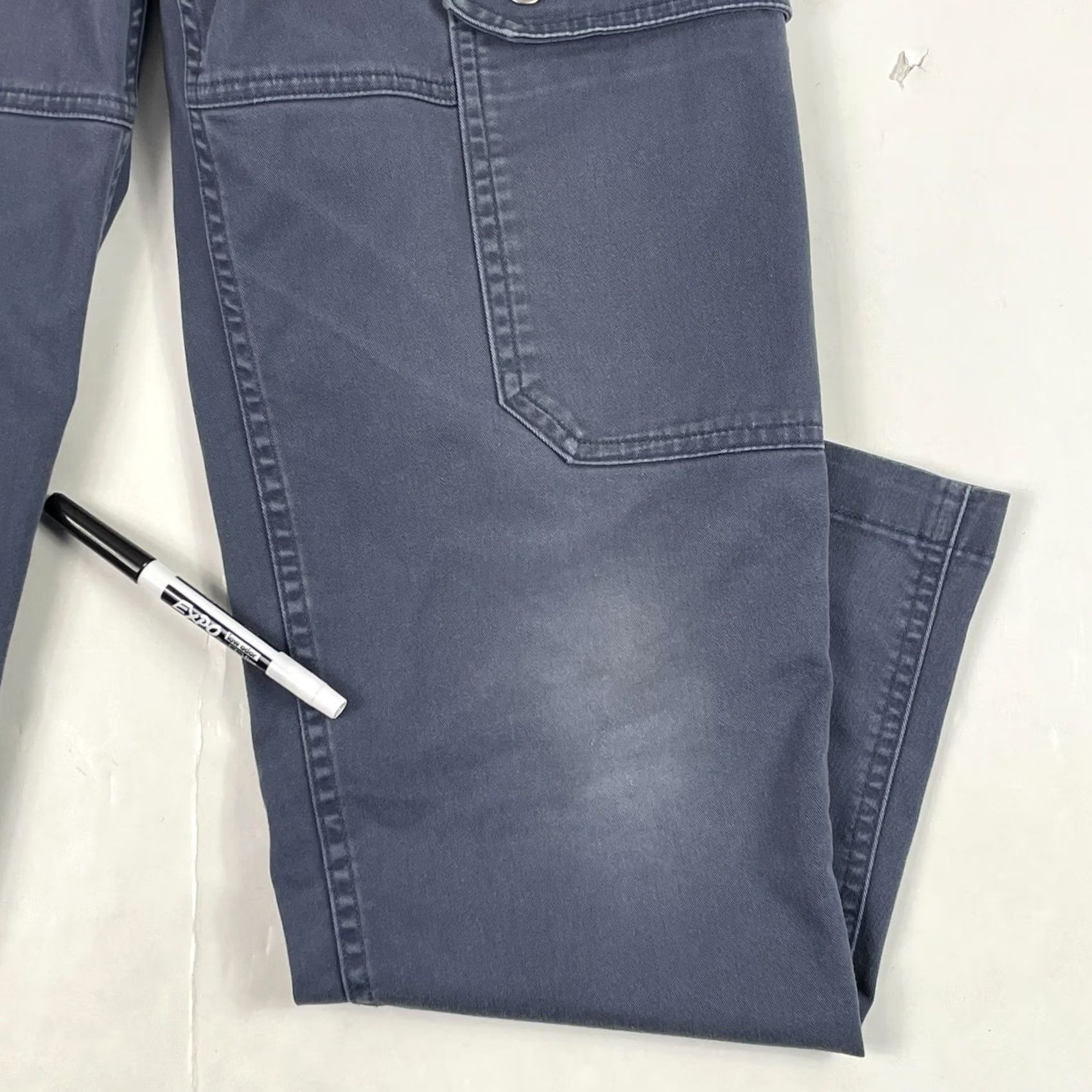 Vintage Duluth Pants Mens 32 x 30 Blue 40 Grit Canvas Cargo Straight Leg Workwear Rugged Shirt Size US 32 / EU 48 - 4 Thumbnail