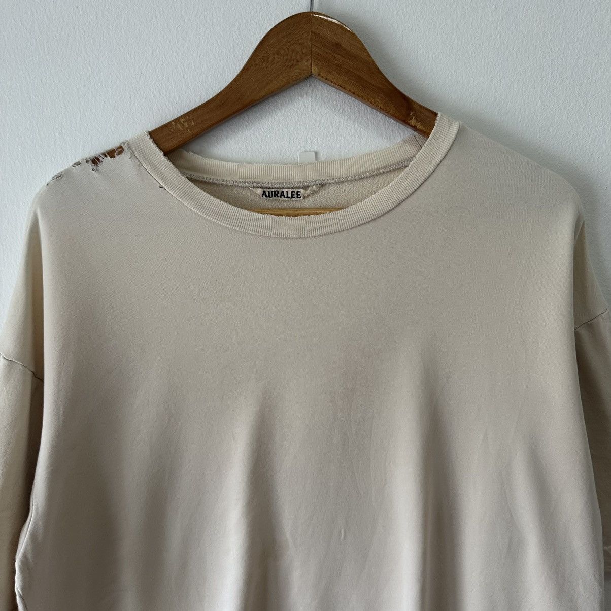Auralee Aurelee Distress Basic T Shirt Size US L / EU 52-54 / 3 - 2 Thumbnail