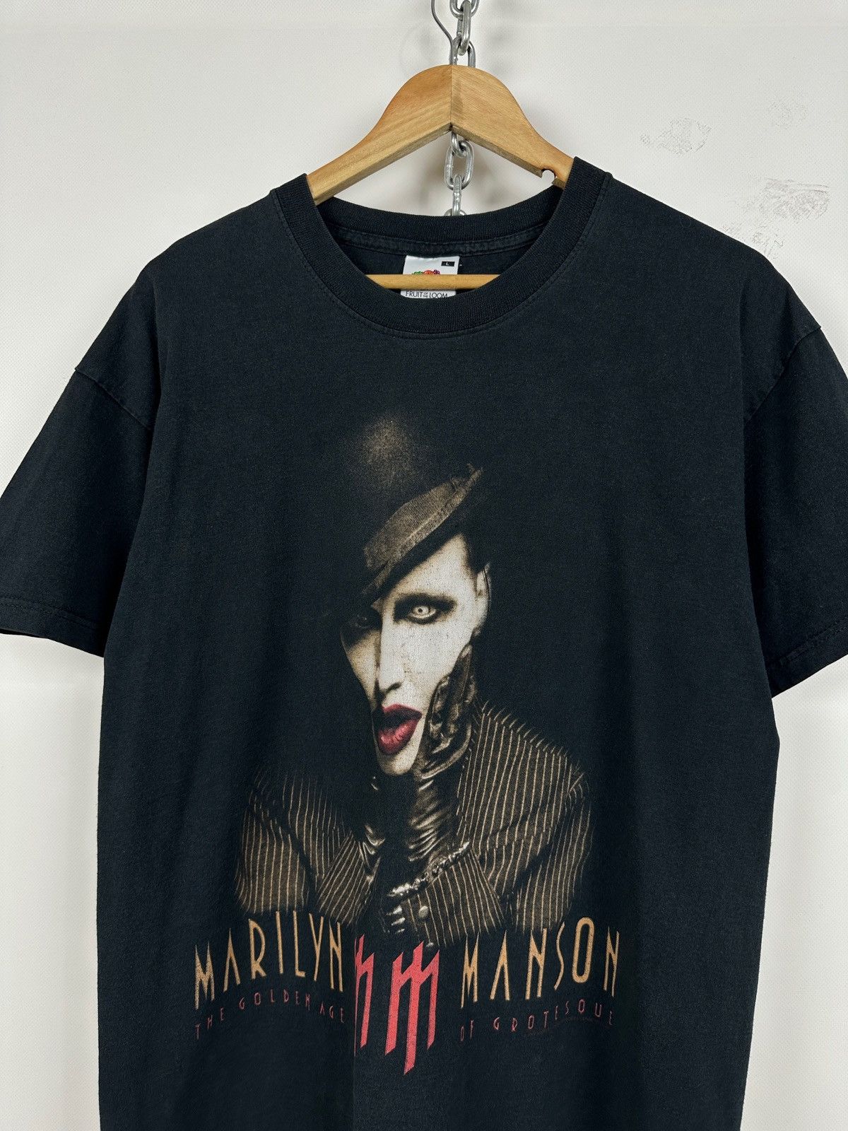 Band Tees 2003 Vintage Marilyn Manson The Golden Age of Grotesque Size US L / EU 52-54 / 3 - 3 Thumbnail
