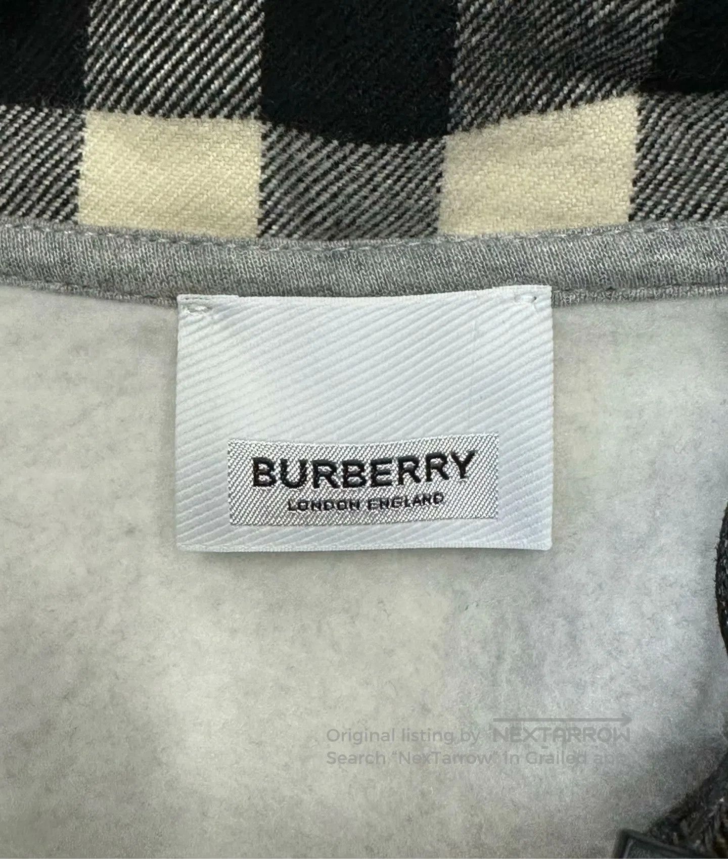 Burberry Burberry Gray Plaid Hooded Sweatshirt| Size US S / EU 44-46 / 1 - 3 Thumbnail