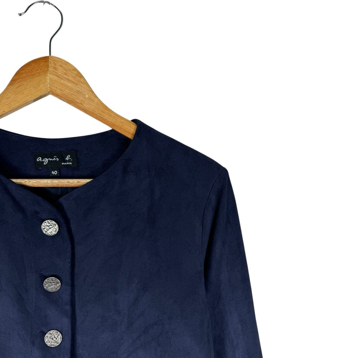 agnes b. ☀️AGNES B PARIS BUTTON CROP JACKET Size S / US 4 / IT 40 - 7 Thumbnail