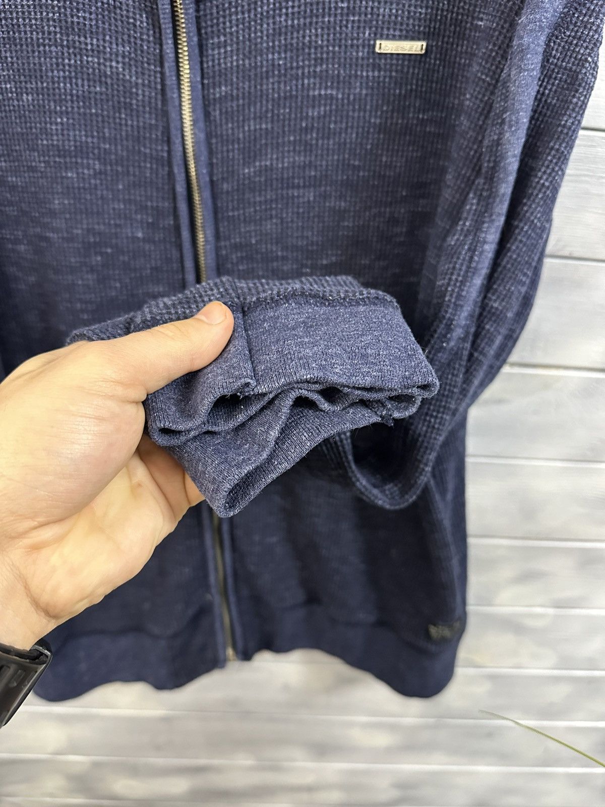 Diesel Rare Vintage Zip Sweatshirt Diesel Japan Avant-Garde Style. Size US XL / EU 56 / 4 - 6 Thumbnail