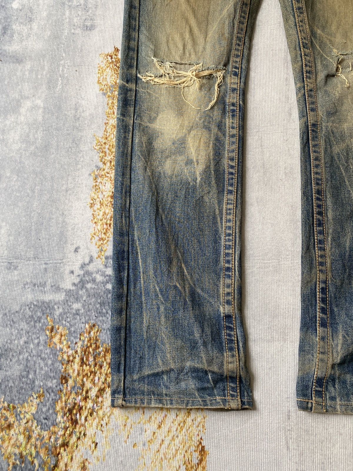 If Six Was Nine Red Pepper Japan Mud Wash Rusty Ed Hardy Design Jeans Size US 33 - 5 Thumbnail