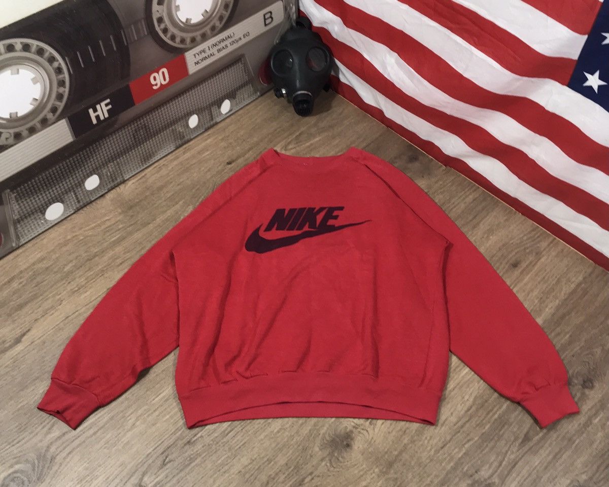 Nike × Vintage Nike Vintage Big Logo Sweatshirt 90s Size US L / EU 52-54 / 3 - 2 Thumbnail