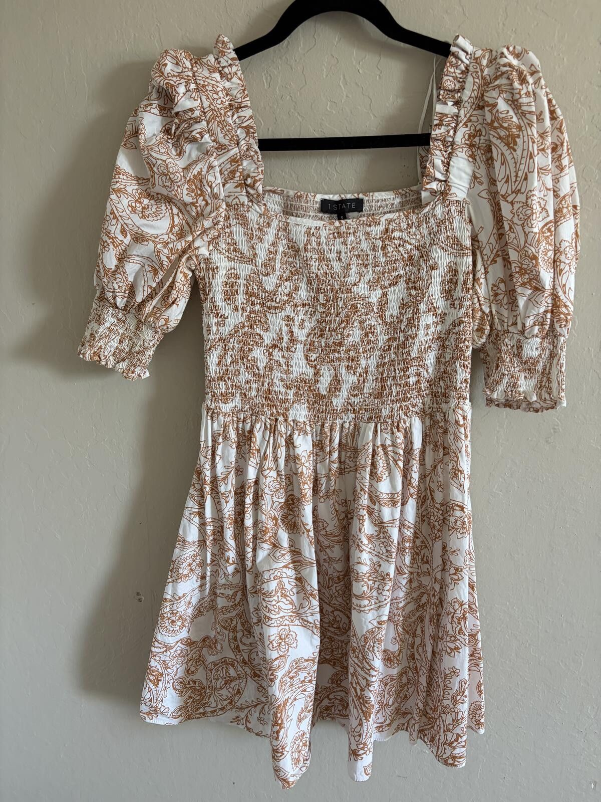 Other 1. State puff smocked sleeve dress Size S / US 4 / IT 40 - 1 Thumbnail
