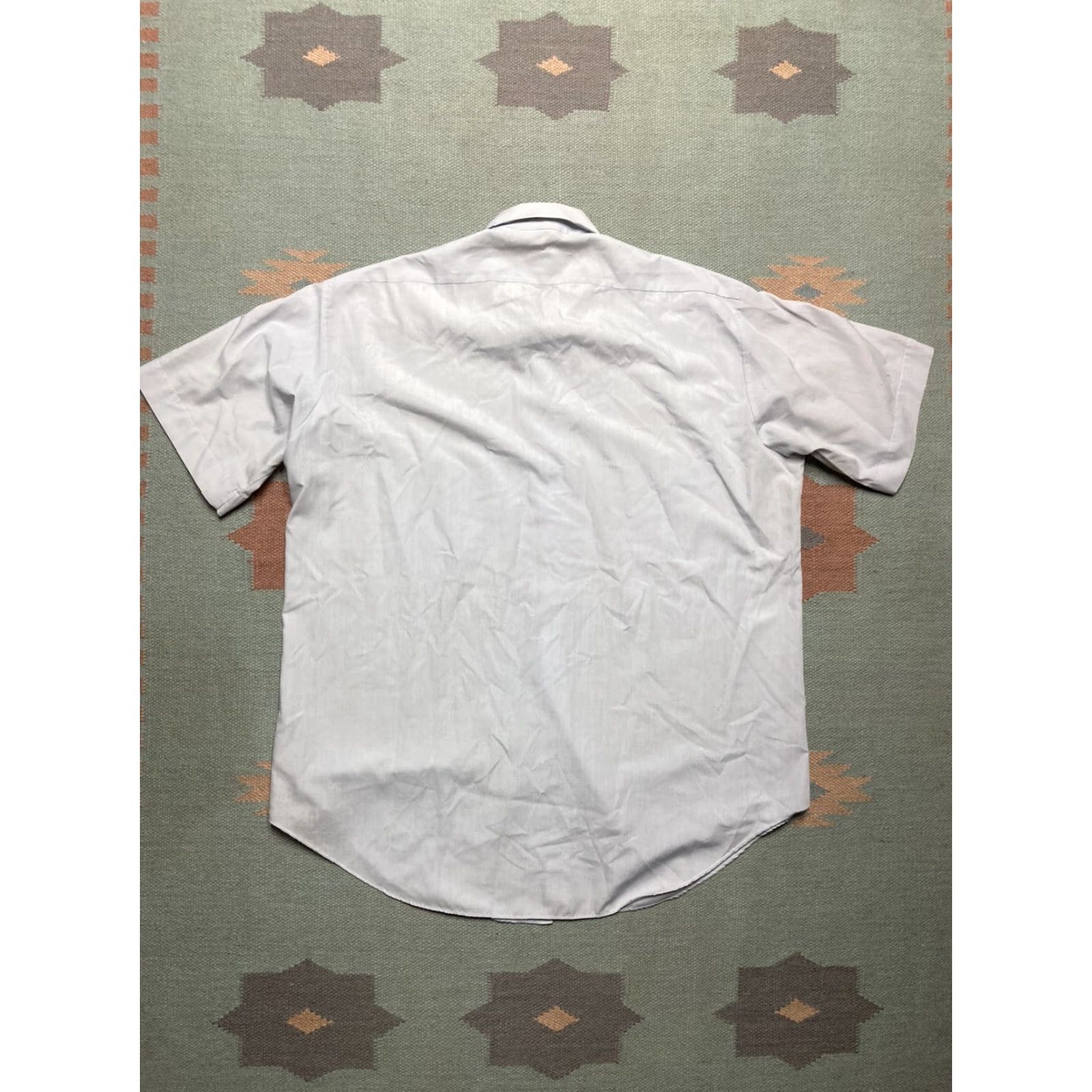 Vintage VINTAGE Sears Button Shirt Short Sleeve Perma Prest Lightweight Blue XL Size US XL / EU 56 / 4 - 6 Thumbnail