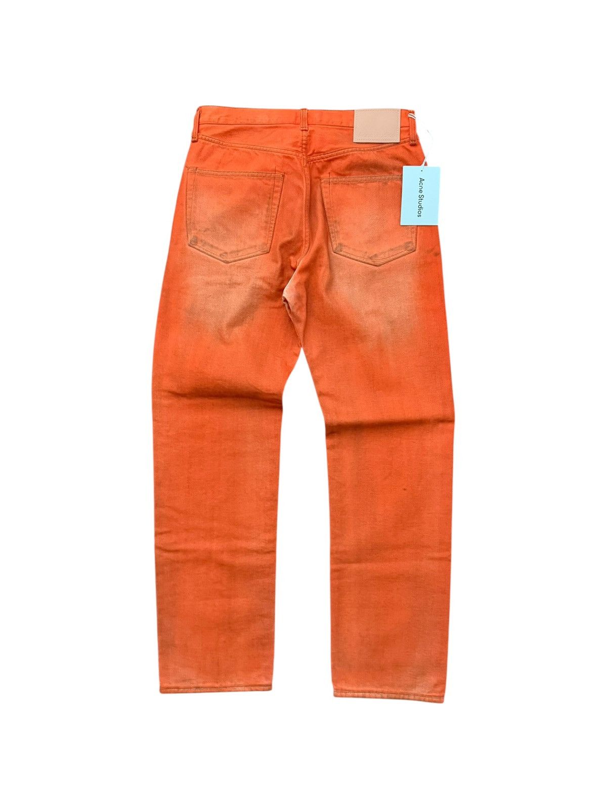 Acne Studios Acne Studios 2003 Traffic Orange Relaxed Fit Jeans Size US 29 - 2 Thumbnail