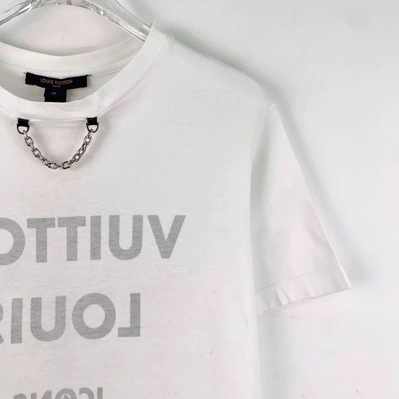 Louis Vuitton Louis Vuitton White Letter Print TShirt-2506 Size US M / EU 48-50 / 2 - 3 Thumbnail