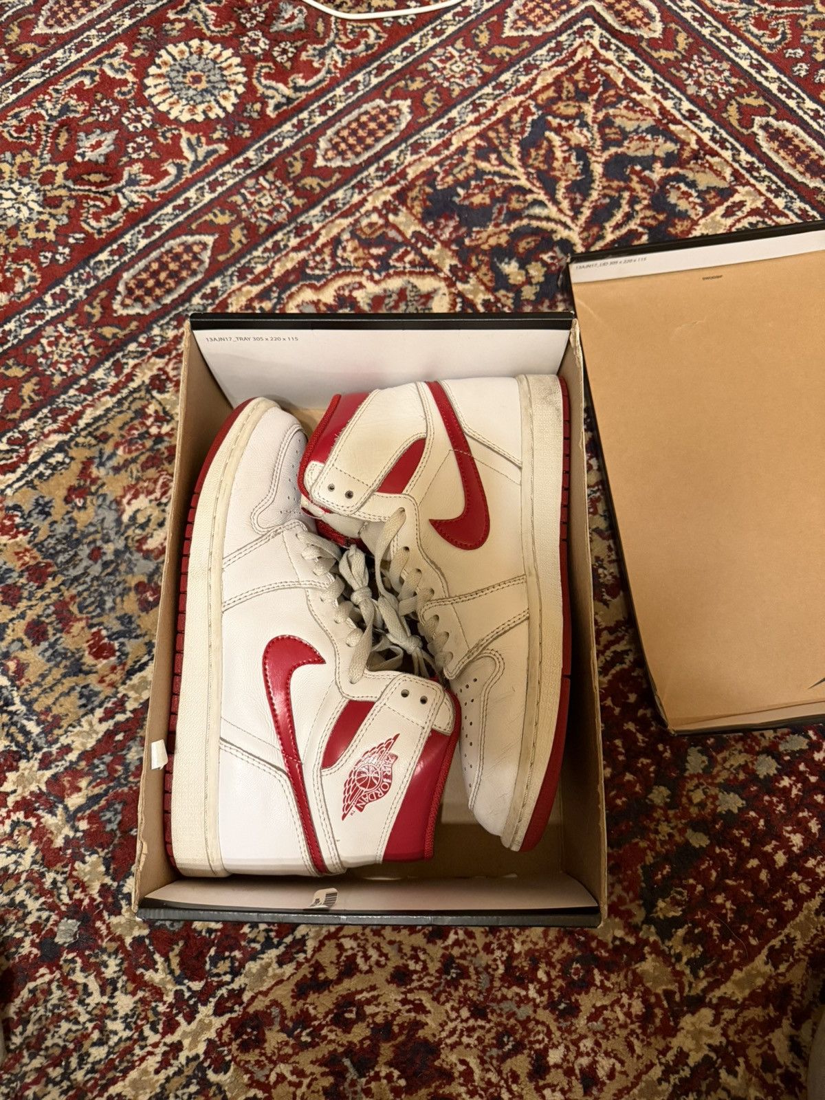 Jordan Brand Jordan 1 High Track Red Size US 9 / EU 42 - 1 Thumbnail