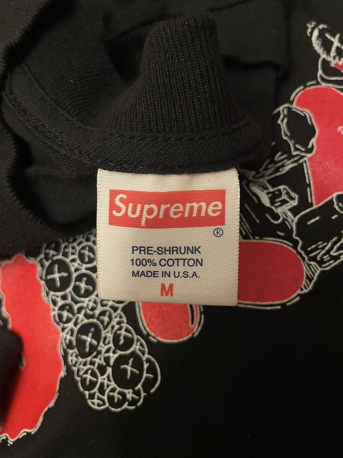 Supreme Rare Supreme x Original Fake Kaws Sz MSS 2011 Vintage Tee Size US M / EU 48-50 / 2 - 6 Thumbnail