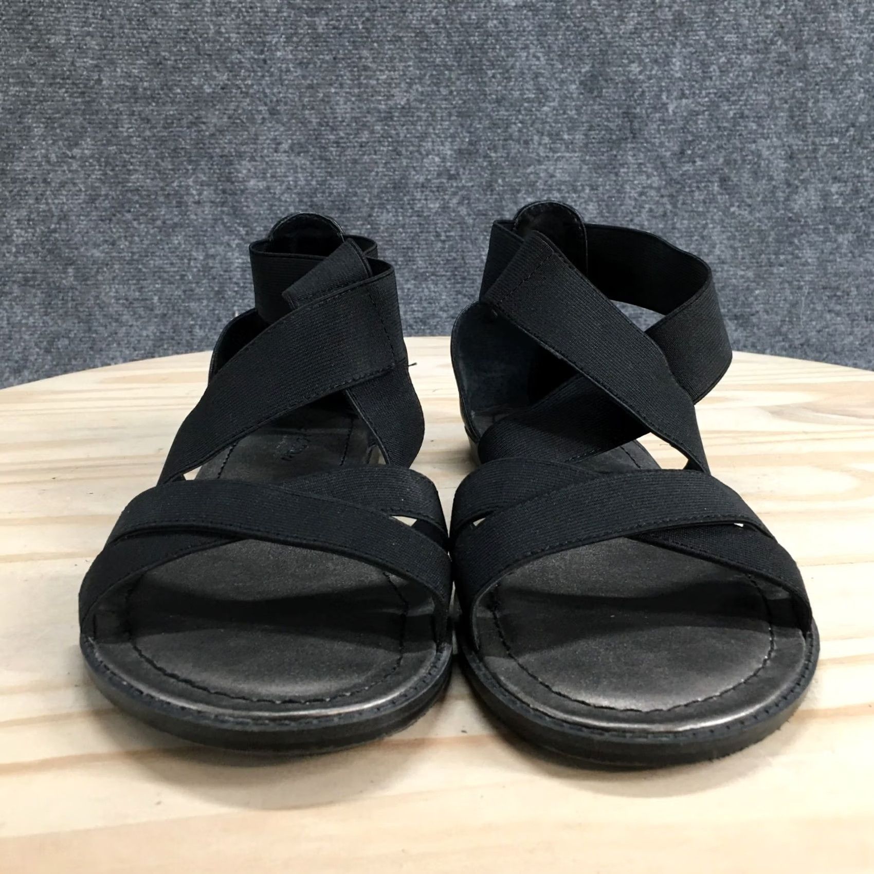Kenneth Cole Reaction by Kenneth Cole Gladiator Sandal Womens 9.5M Black Mate Dave Casual Size US 10 / IT 40 - 7 Thumbnail
