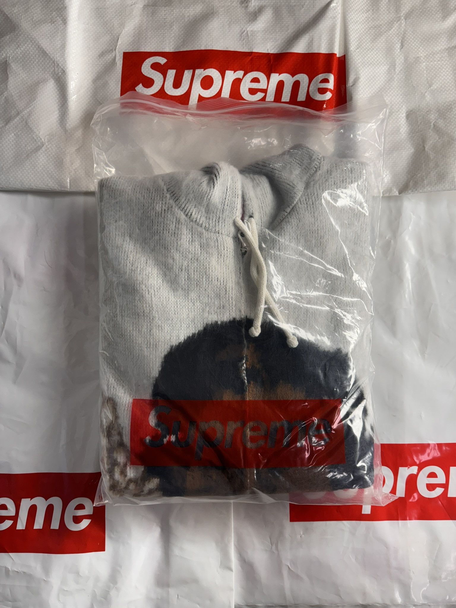 Supreme Che Hooded Zip Up Sweater White xlarge size