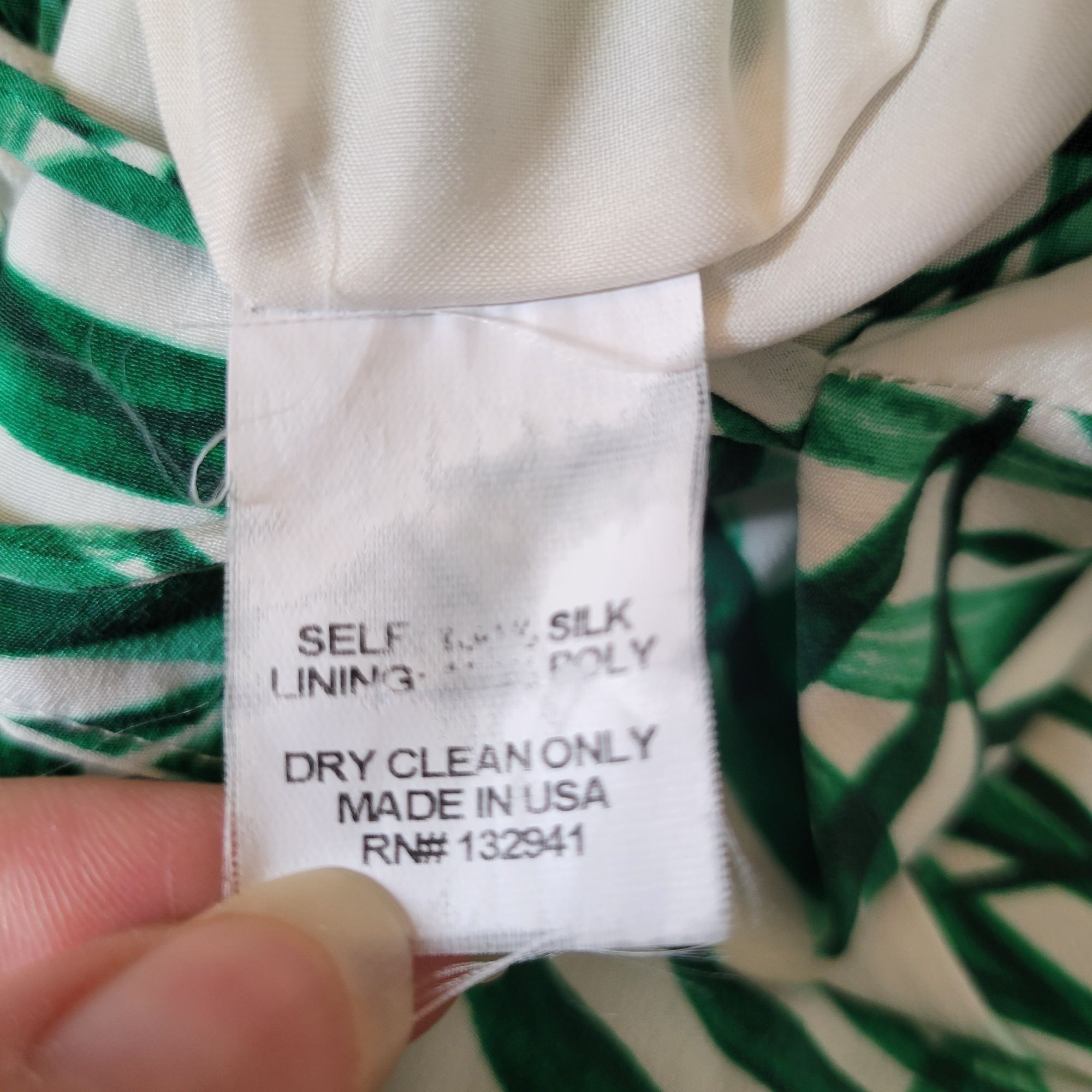 Amanda Uprichard Amanda Uprichard S Silk Green Palm Leaf Print RIO Maxi Halte Size S / US 4 / IT 40 - 6 Thumbnail