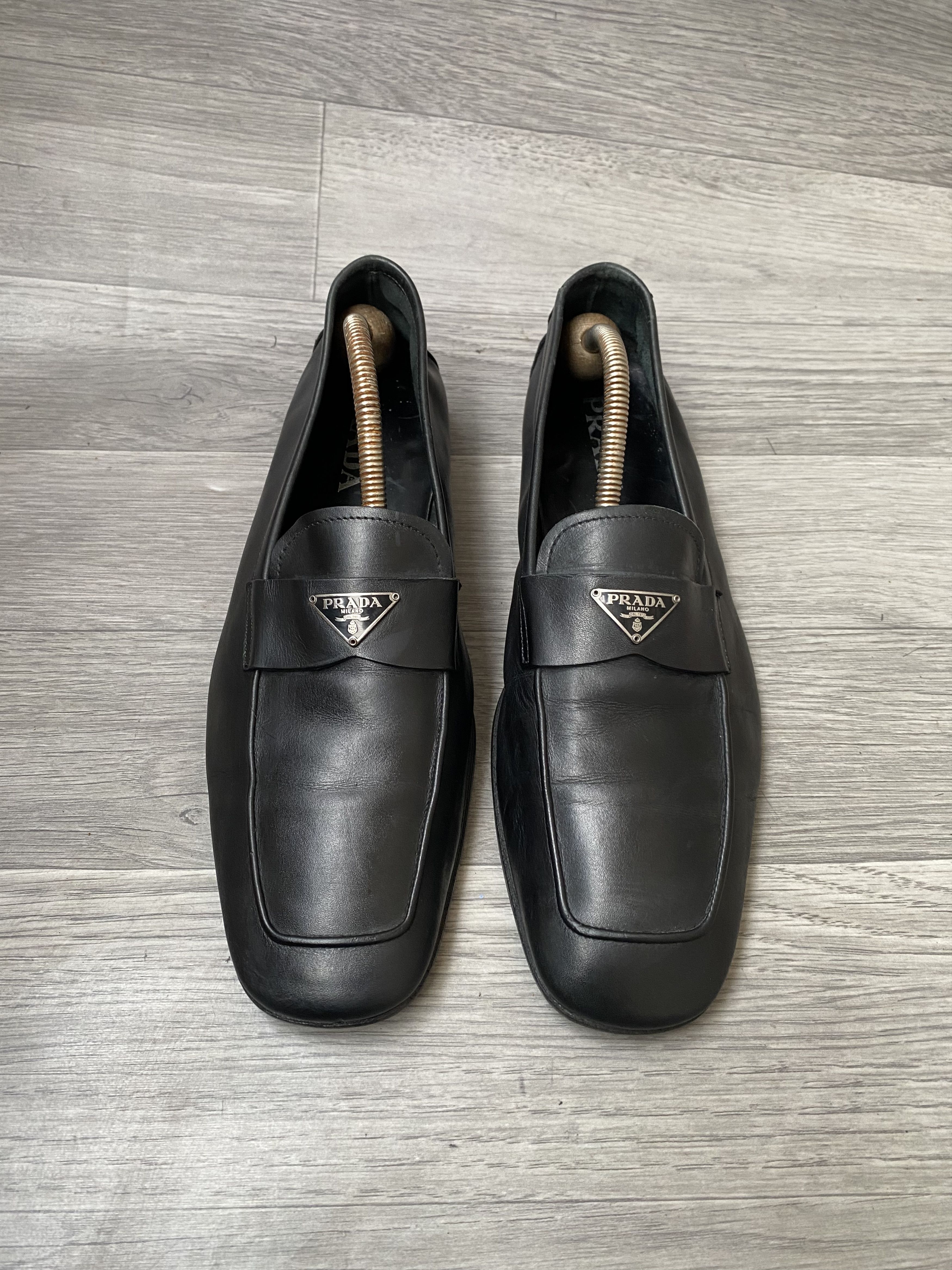 Prada Prada logo casual slip on penny loafers Size US 8 / EU 41 - 1 Thumbnail