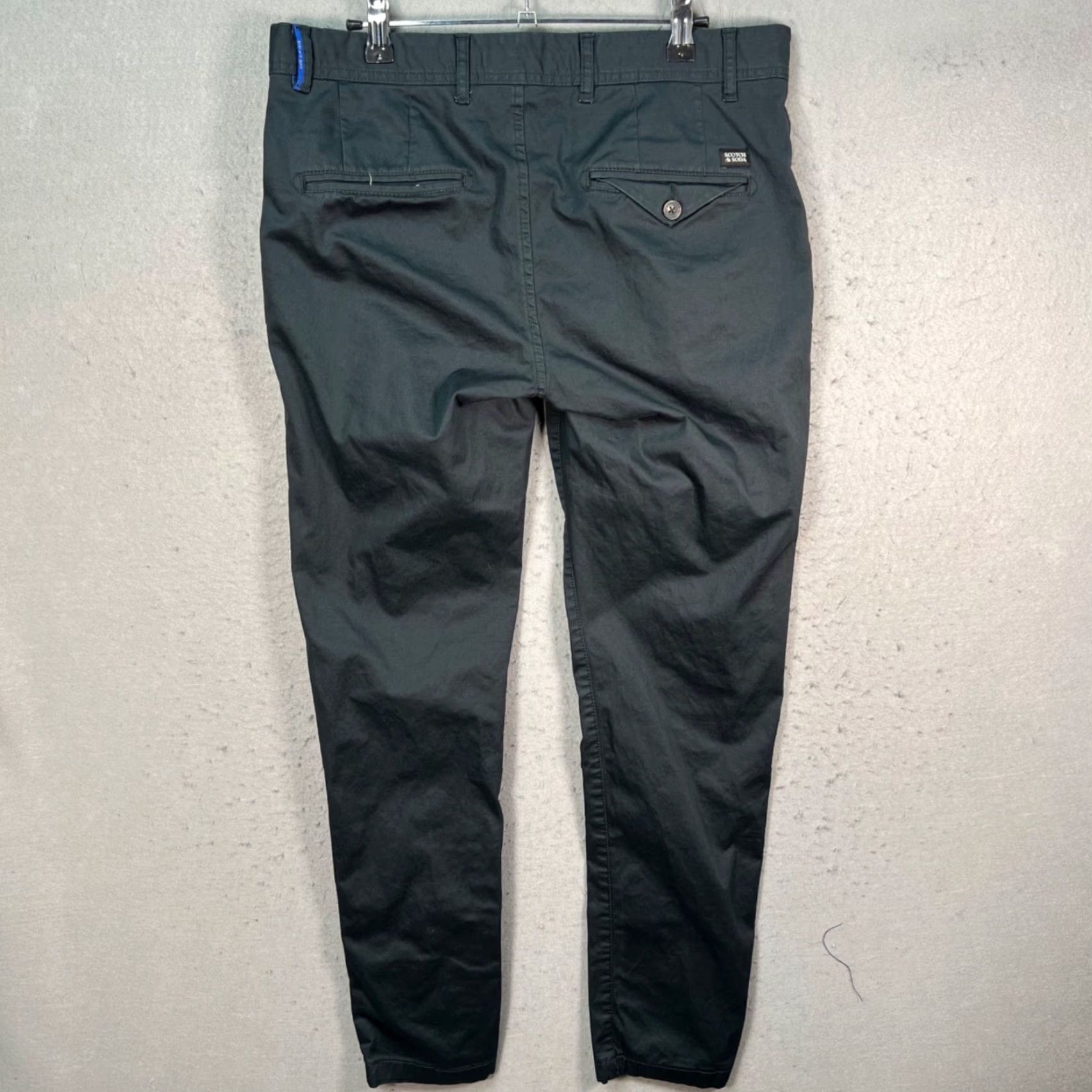 Scotch & Soda Scotch & Soda Mens Slim Chino Pants 31x30 Black Cotton Blend Flat Front Casual Vintage No N/A Mens Size US 31 - 2 Thumbnail